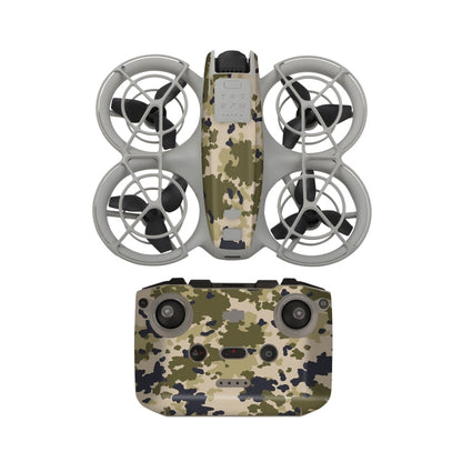 Adhesivo protector para el control remoto del cuerpo del dron para DJI Neo (camuflaje del desierto)