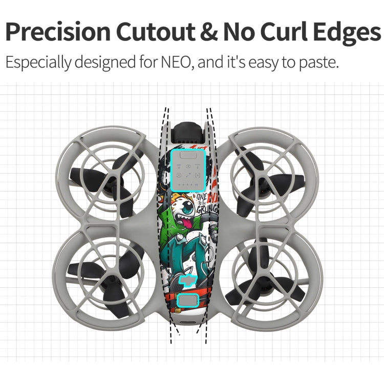 Adhesivo protector para el control remoto del cuerpo del dron para DJI Neo (camuflaje del desierto) — imagen 6