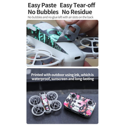 Adhesivo protector para el cuerpo del dron para DJI Neo (ojos grunge) — imagen 7