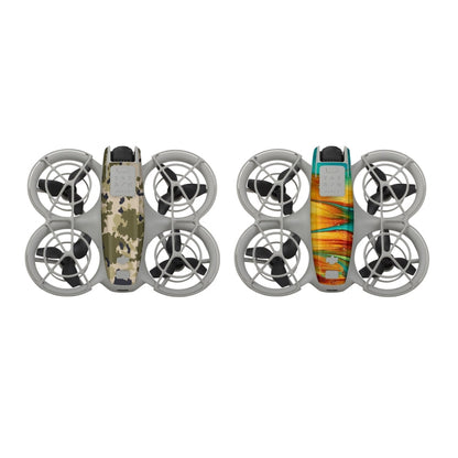 Pegatinas Combo de 2 protectoras para el cuerpo del dron para DJI Neo (camuflaje desértico + pintura)