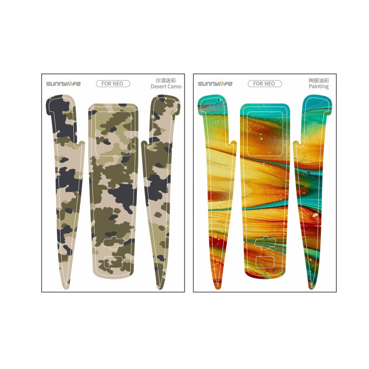Pegatinas Combo de 2 protectoras para el cuerpo del dron para DJI Neo (camuflaje desértico + pintura) — imagen 2