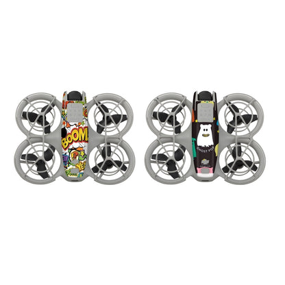Pegatinas Combo de 2 protectoras para el cuerpo del dron para DJI Neo (graffiti Boom + Ghost Pop)