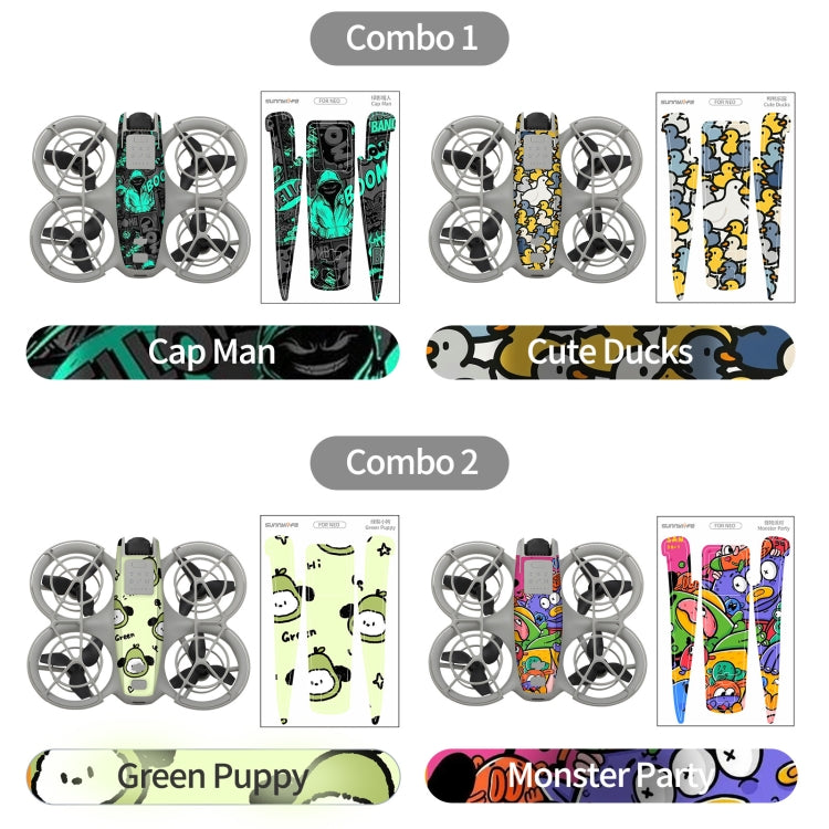Pegatinas Combo de 2 protectoras para el cuerpo del dron para DJI Neo (graffiti Boom + Ghost Pop) — imagen 9