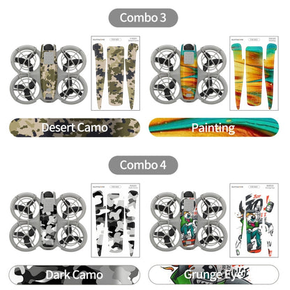 Pegatinas Combo de 2 protectoras para el cuerpo del dron para DJI Neo (graffiti Boom + Ghost Pop) — imagen 10