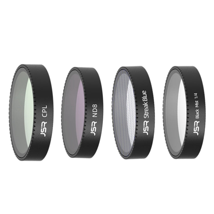 Filtro de lente para dron JSR KB Serie, filtro: 4 en 1 CPL ND8, niebla negra cepillada para DJI Neo