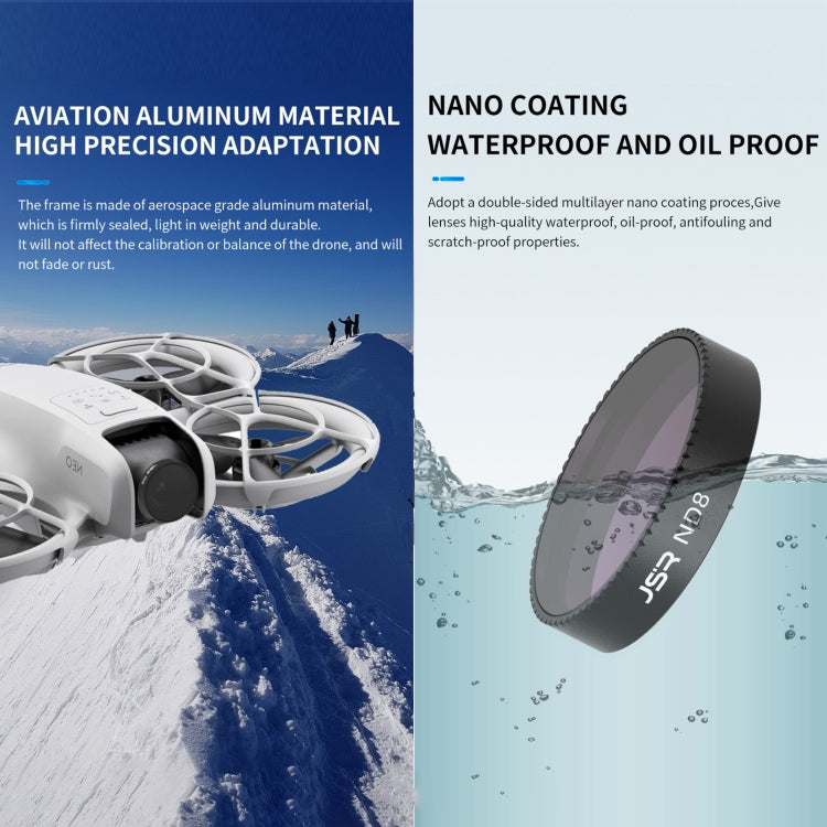 Filtro de lente para dron JSR KB Serie, filtro: MCUV para DJI Neo — imagen 3