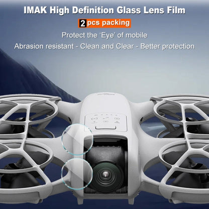 Set 2 PCS/ IMAK HD Película de lente de cámara trasera de vidrio para DJI Neo — imagen 3