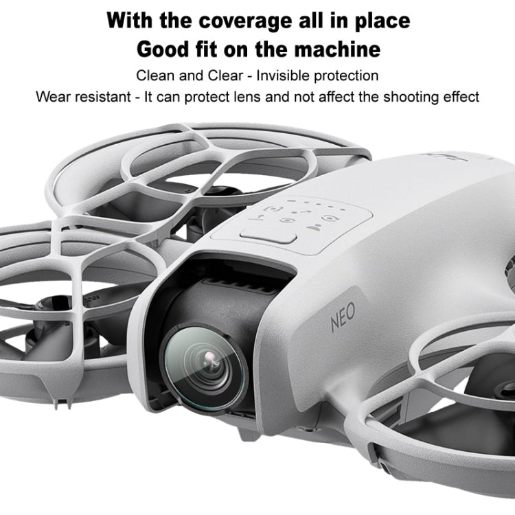 Set 2 PCS/ IMAK HD Película de lente de cámara trasera de vidrio para DJI Neo — imagen 6