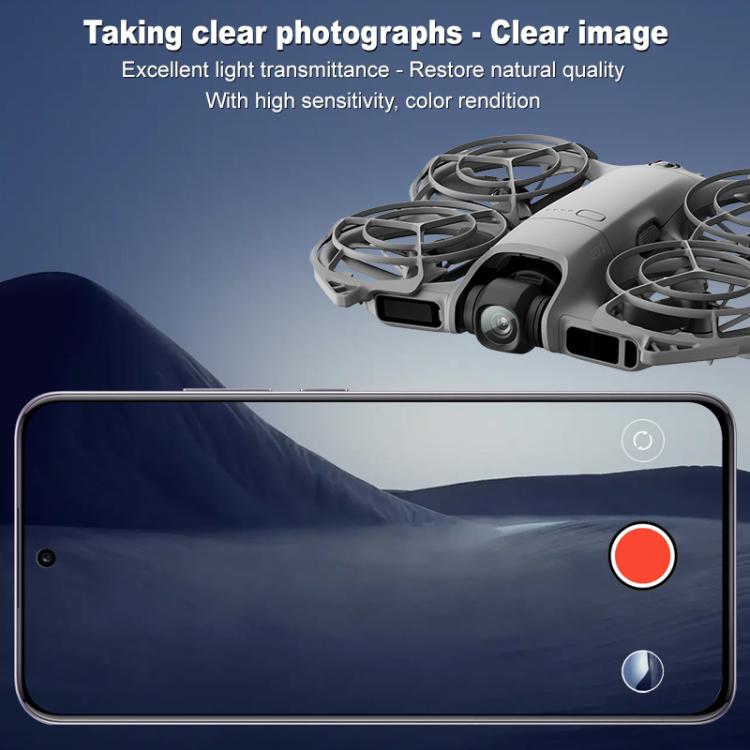 Juego de película 2, 2 unidades/ para lente de cámara trasera de cristal IMAK HD para DJI Neo — imagen 4