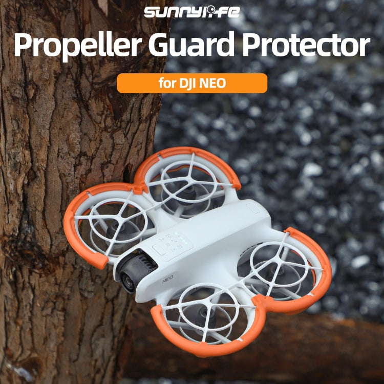 Cubierta protectora anticolisión para hélice de Sunnylife para DJI Neo (naranja) — imagen 3