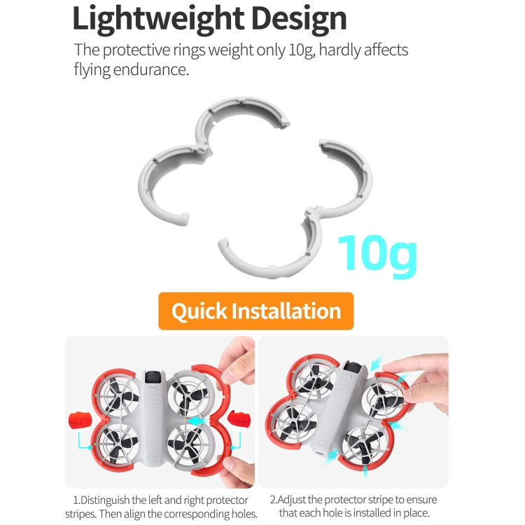 Cubierta protectora de anillo anticolisión para hélice Sunnylife para DJI Neo (roja) — imagen 9