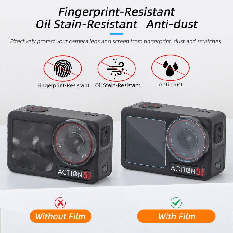Lente Protector de 3 en 1 para pantalla delantera y trasera de Pro Sunnylife, película de vidrio templado, cantidad: 1 + 1 +…