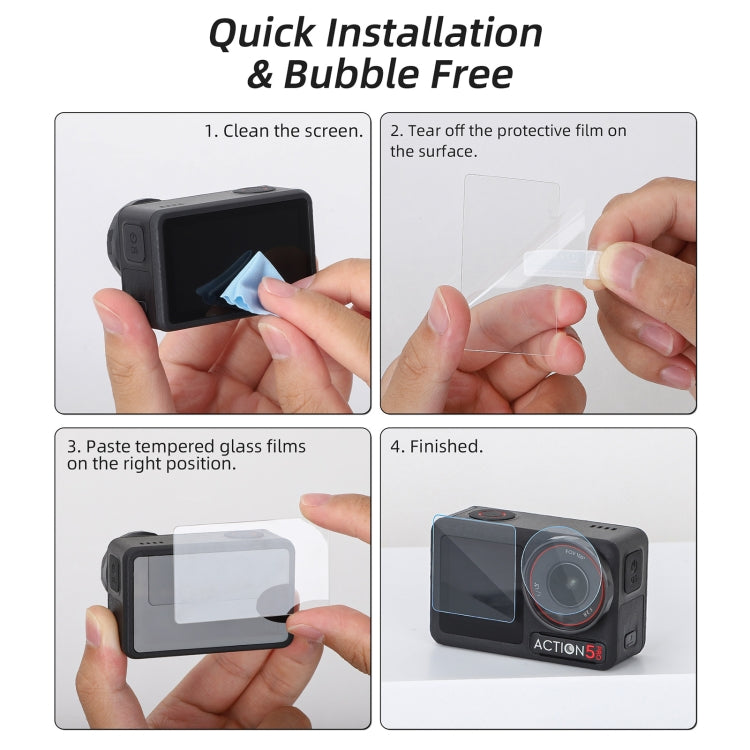 Lente Protector de 3 en 1 para pantalla delantera y trasera de Pro Sunnylife, película de vidrio templado, cantidad: 1 + 1 +…