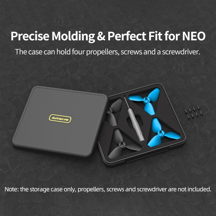 Estuche de viaje pequeño para guardar hélices para DJI Neo (negro) — imagen 4