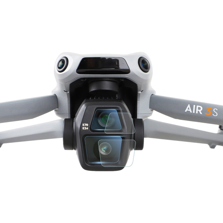 Lente de película de vidrio Protector de templado, cantidad: 2 juegos para DJI Air 3S (transparente)