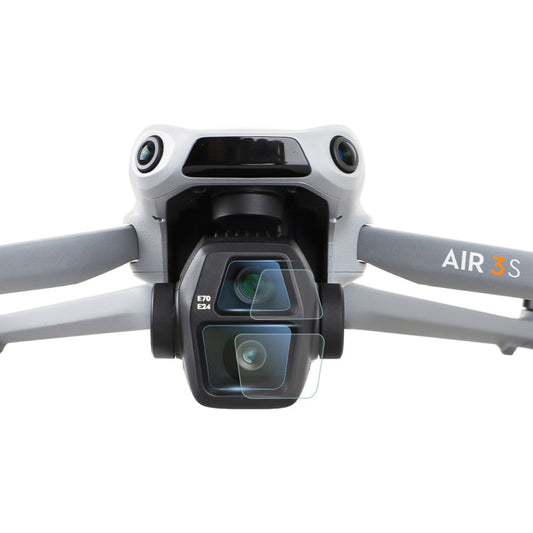 Lente de película de vidrio Protector de templado, cantidad: 2 juegos para DJI Air 3S (transparente)