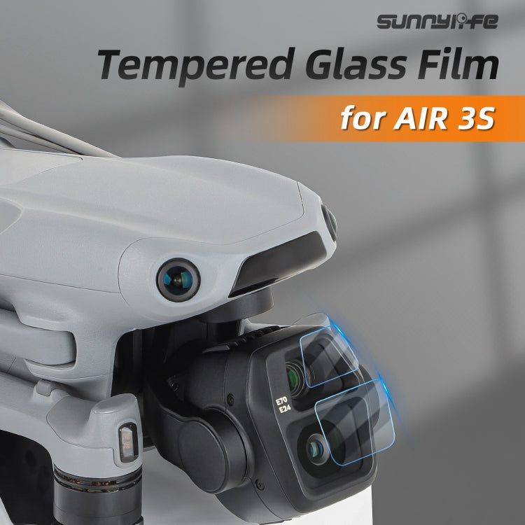 Lente de película de vidrio Protector de templado, cantidad: 1 juego para DJI Air 3S (transparente) — imagen 3