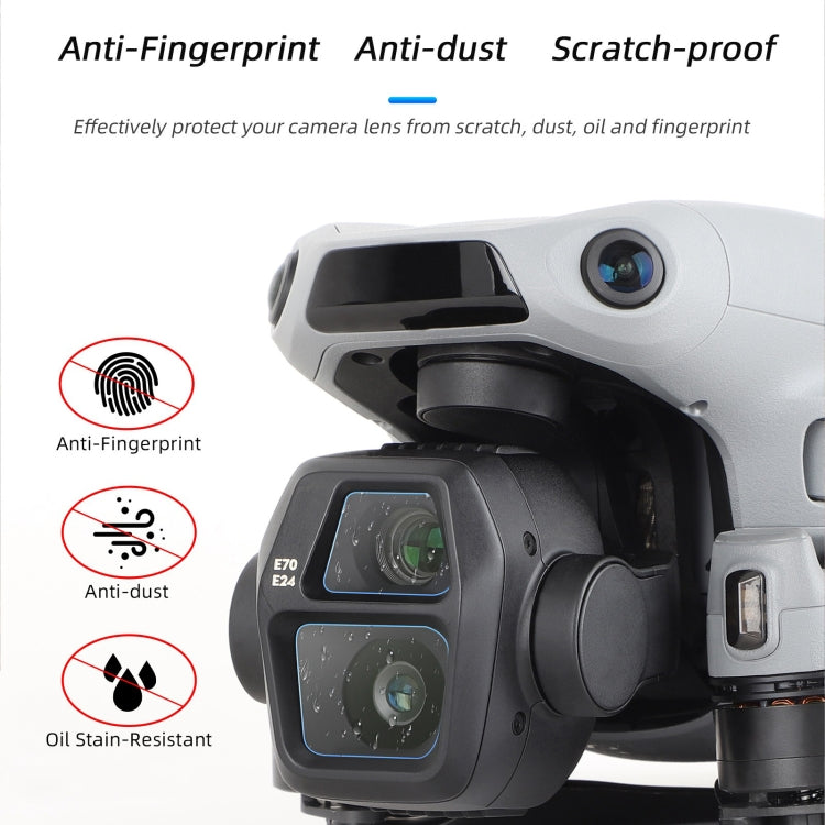 Lente de película de vidrio Protector de templado, cantidad: 1 juego para DJI Air 3S (transparente) — imagen 5