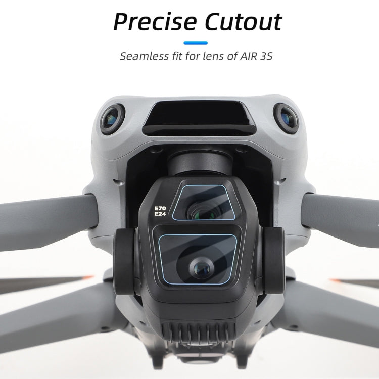 Lente de película de vidrio Protector de templado, cantidad: 2 juegos para DJI Air 3S (transparente) — imagen 7