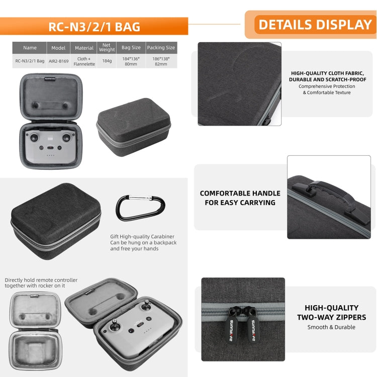 Estuche de transporte, modelo: A3-B660 Bolsa para baterías para DJI Air 3S — imagen 9