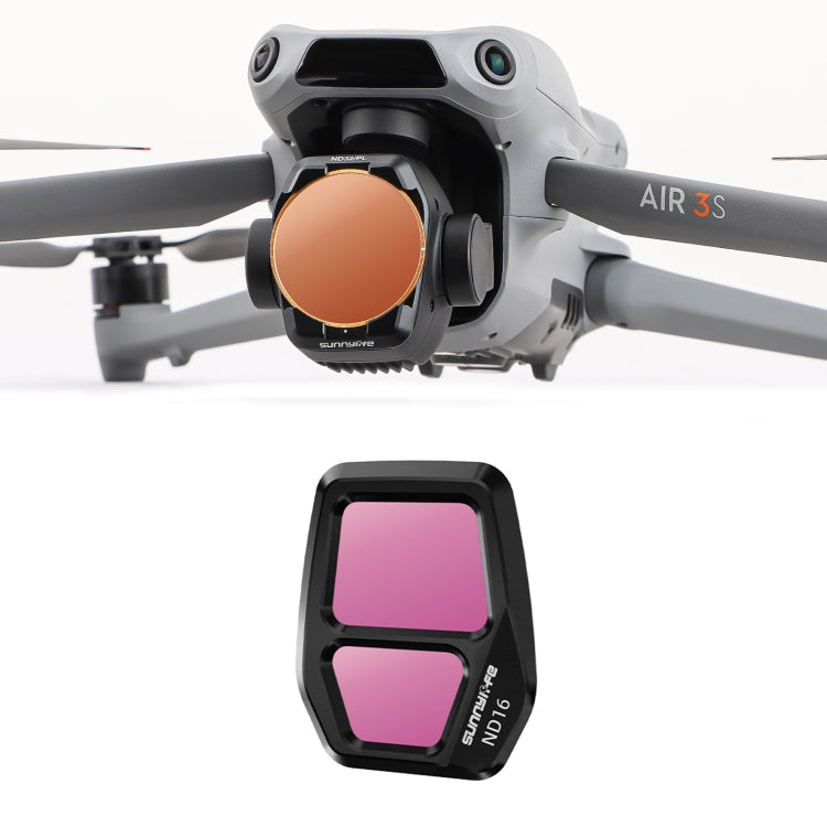 Filtro de lente para cámara Sunnylife, filtro ND16 para DJI Air 3S