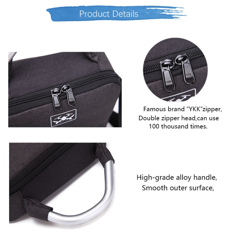 Bolsa de almacenamiento de hombro impermeable para drones Caja protectora para DJI Mavic Air 2 (Negro) — imagen 6