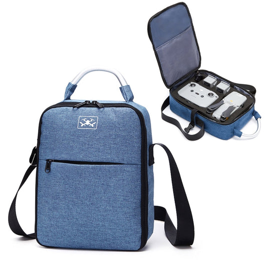 Bolsa de almacenamiento de hombro de tela Oxford portátil Caja protectora para DJI Mavic Air 2 (Azul Negro)
