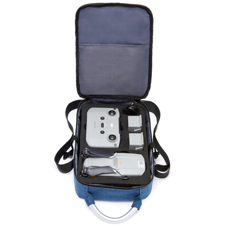 Bolsa de almacenamiento de hombro de tela Oxford portátil Caja protectora para DJI Mavic Air 2 (Azul Negro) — imagen 5