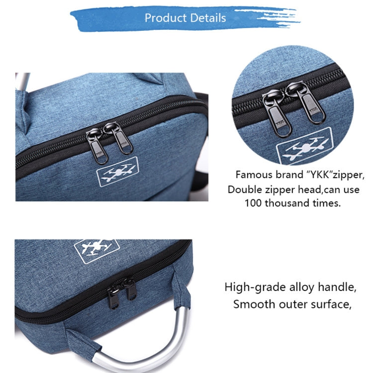 Bolsa de almacenamiento de hombro de tela Oxford portátil Caja protectora para DJI Mavic Air 2 (Azul Negro) — imagen 6