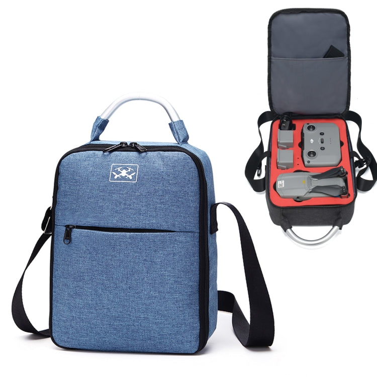 Bolsa de almacenamiento de hombro de tela Oxford portátil Caja protectora para DJI Mavic Air 2 (Azul rojo)