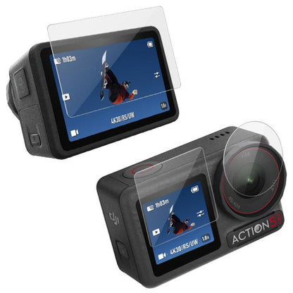 Película de vidrio Pro imak Pantalla trasera + Pantalla frontal + templado para lente de cámara trasera para DJI Osmo Action…