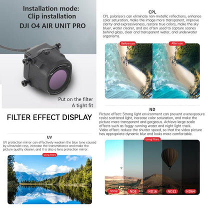 Filtro de lente de cámara, filtro: ND8PL para DJI Avata 2 — imagen 6
