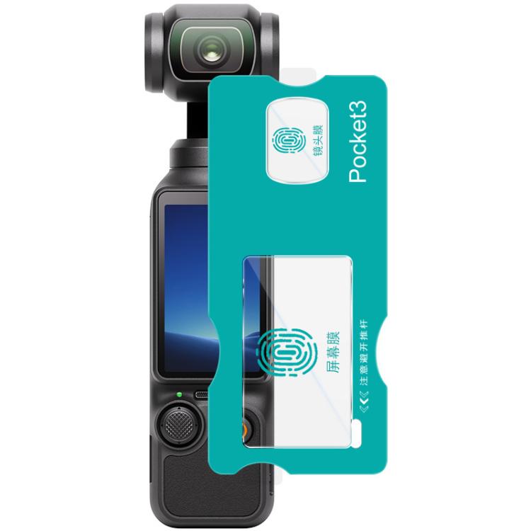 Película de vidrio templado imak, versión autoposicionable para DJI Osmo Pocket 3