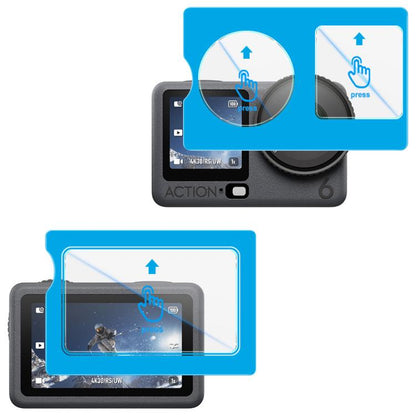 Película de vidrio templado imak, versión autoposicionable para DJI Osmo Action 6