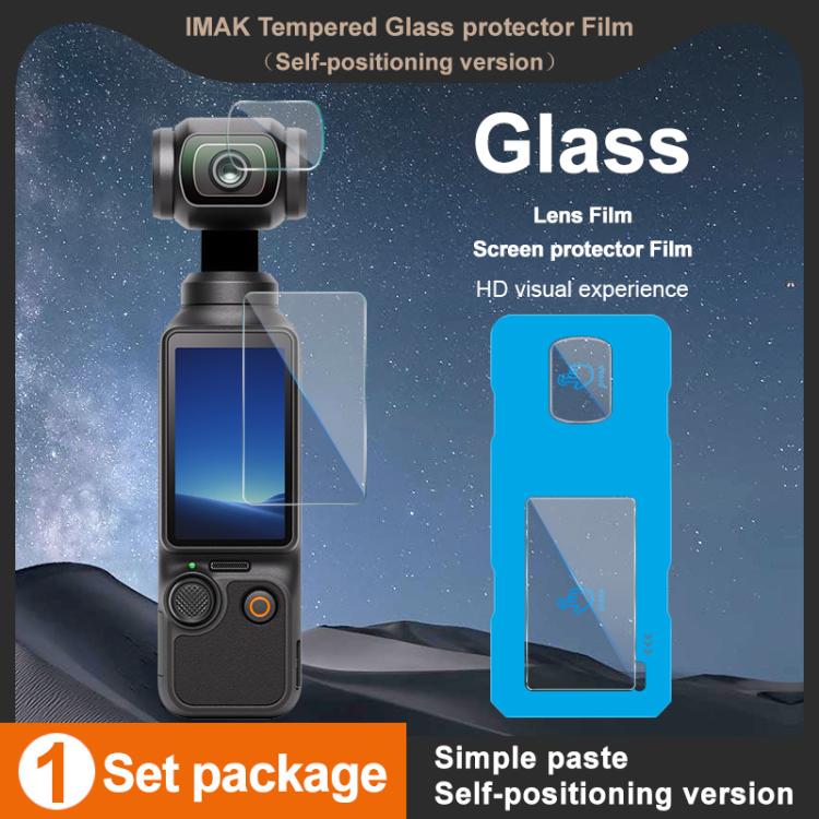 Protector de pantalla de vidrio templado imak, versión autoposicionable para DJI Osmo Pocket 4 — imagen 3