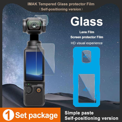Protector de pantalla de vidrio templado imak, versión autoposicionable para DJI Osmo Pocket 4 — imagen 3