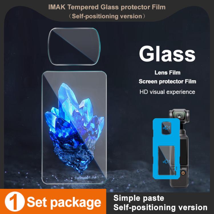 Protector de pantalla de vidrio templado imak, versión autoposicionable para DJI Osmo Pocket 4 — imagen 4
