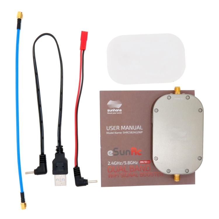 Amplificador WiFi de doble banda Sunhans eSunRC 2000 mW de 2,4 GHz y 5,8 GHz — imagen 5