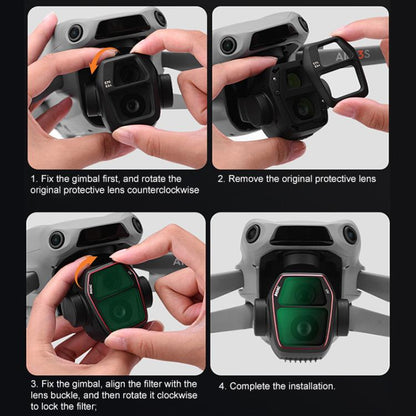 Filtro de lente para cámara BRDRC, filtro: UV para DJI Air 3S — imagen 12