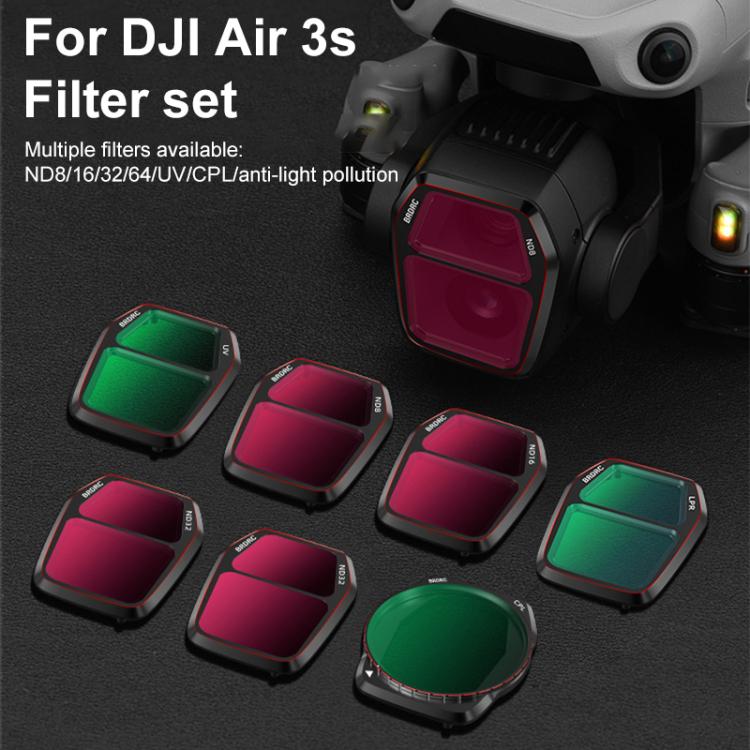 Filtro de lente para cámara BRDRC, filtro: UV para DJI Air 3S — imagen 3