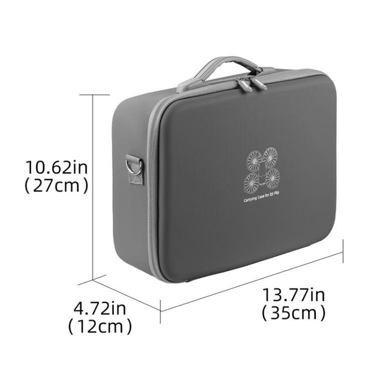 Estuche portátil para dron BRDRC, bolso bandolera de un solo hombro para DJI Flip (gris) — imagen 2