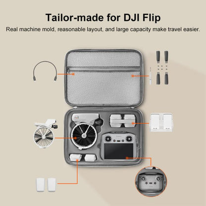 Estuche portátil para dron BRDRC, bolso bandolera de un solo hombro para DJI Flip (gris) — imagen 4