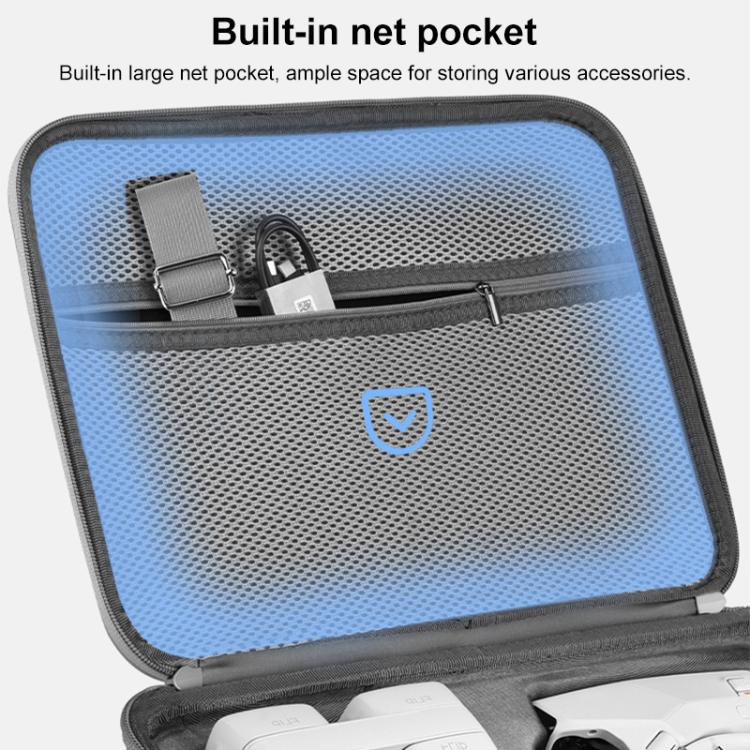 Estuche portátil para dron BRDRC, bolso bandolera de un solo hombro para DJI Flip (gris) — imagen 6