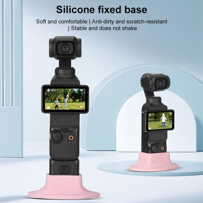 Soporte de base de escritorio de silicona BRDRC para DJI Osmo Pocket 3 (negro) — imagen 3