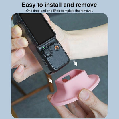 Soporte de base de escritorio de silicona BRDRC para DJI Osmo Pocket 3 (gris) — imagen 10