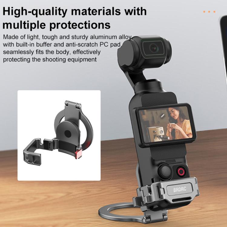 Soporte para teleprompter de teléfono inteligente BRDRC, abrazadera de escritorio, soporte de extensión de zapata fría para……