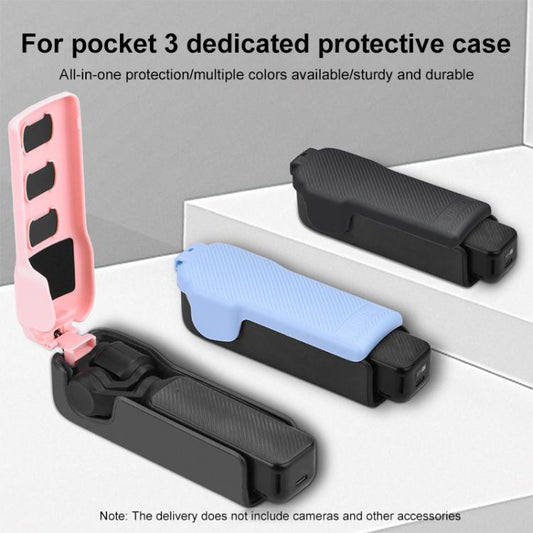 Estuche protector BRDRC de ABS con textura de sarga para DJI Osmo Pocket 3 (negro) — imagen 2