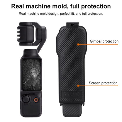 Estuche protector BRDRC de ABS con textura de sarga para DJI Osmo Pocket 3 (negro) — imagen 11
