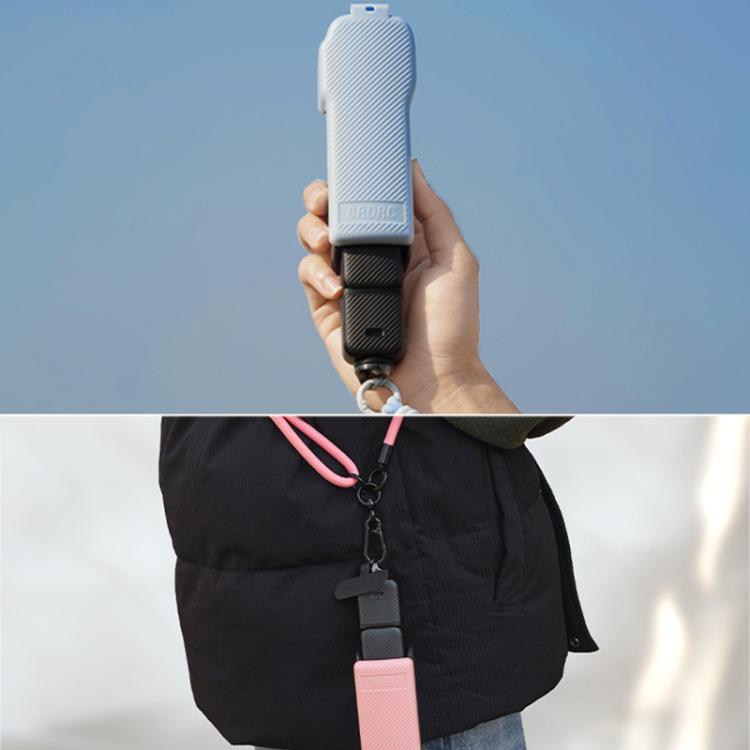 Estuche protector BRDRC de ABS con textura de sarga para DJI Osmo Pocket 3 (azul) — imagen 12