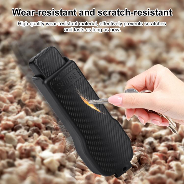 Estuche protector BRDRC de ABS con textura de sarga para DJI Osmo Pocket 3 (negro) — imagen 5